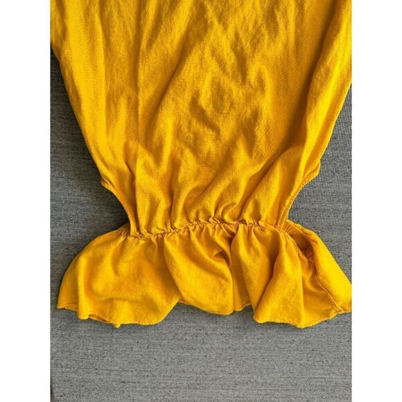 Old Navy Women's Off The Shoulder Yellow Dress Size S - Picture 4 of 9